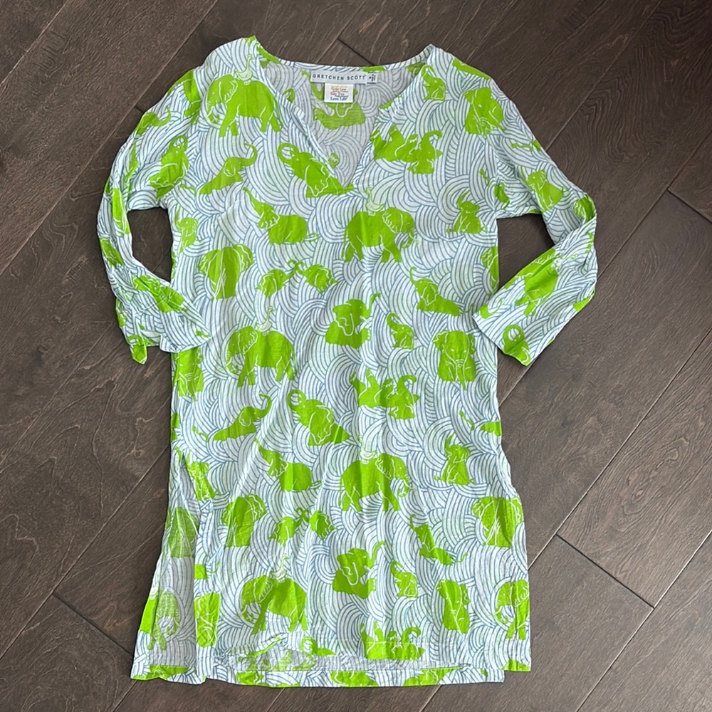 Gretchen Scott Designs Elephant Print Cover-Up